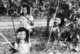 Vietnam: Vietnamese Children making panji bamboo traps at Cu Chi, 1968